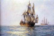 Seascape, boats, ships and warships.90